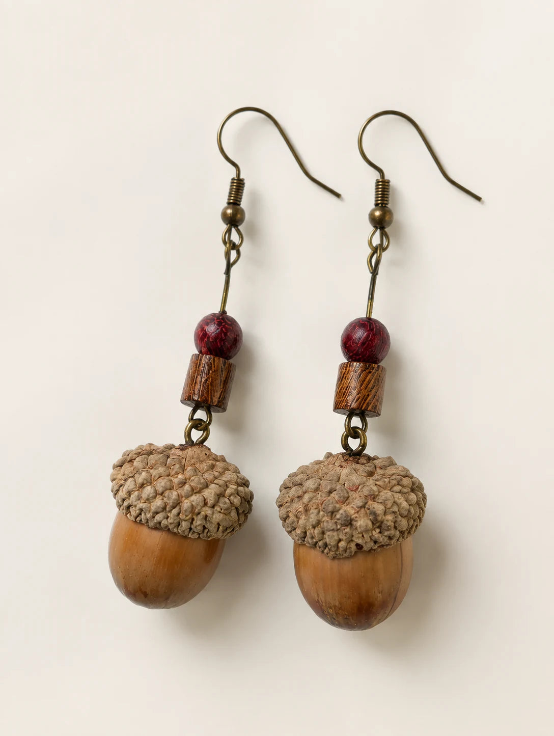 Woodland Seed and Bead Earrings — hero view
