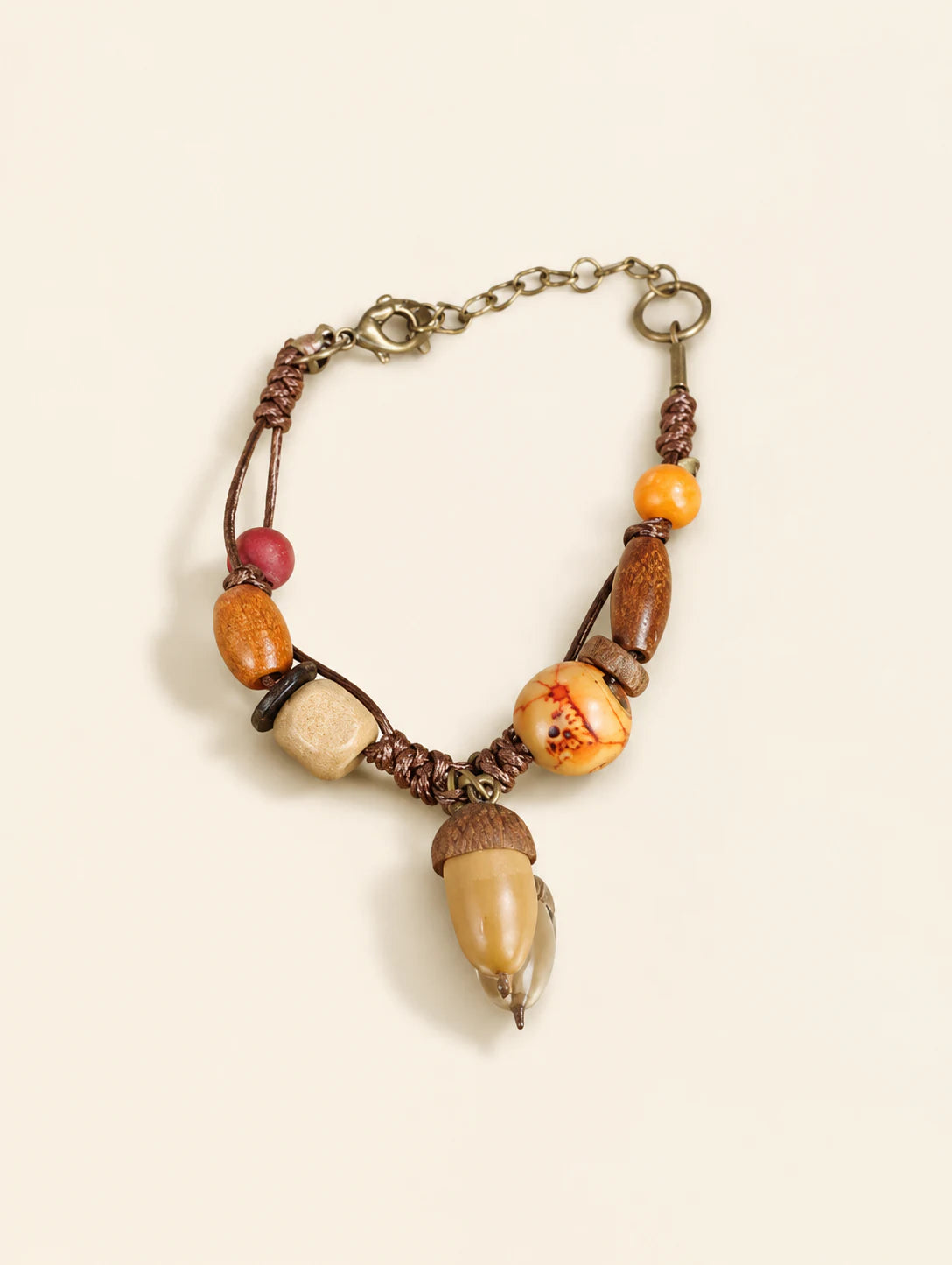 Light Woodland Seed Bracelet — hero view