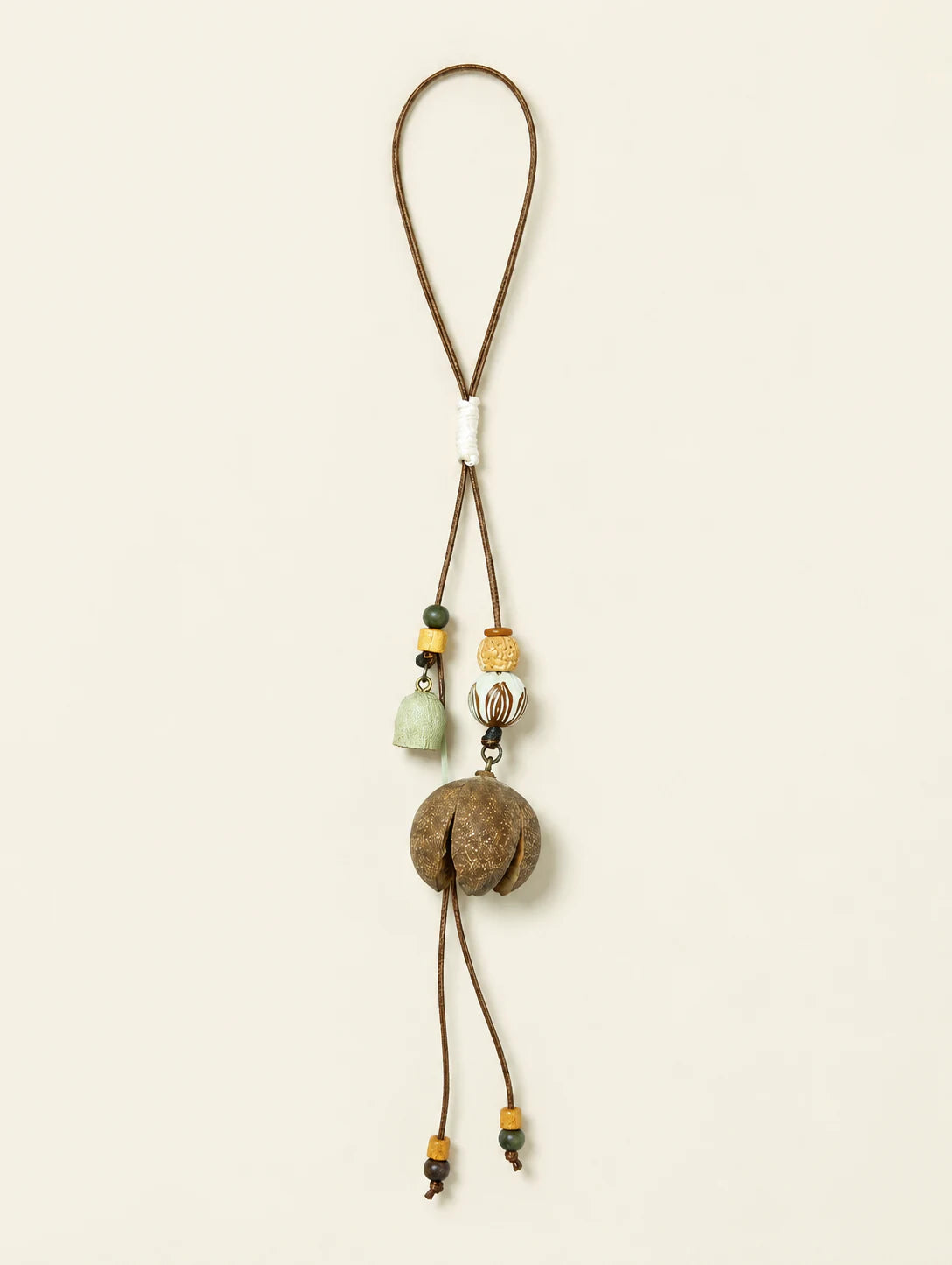 Round Woodland Pod Pendant Necklace — hero view
