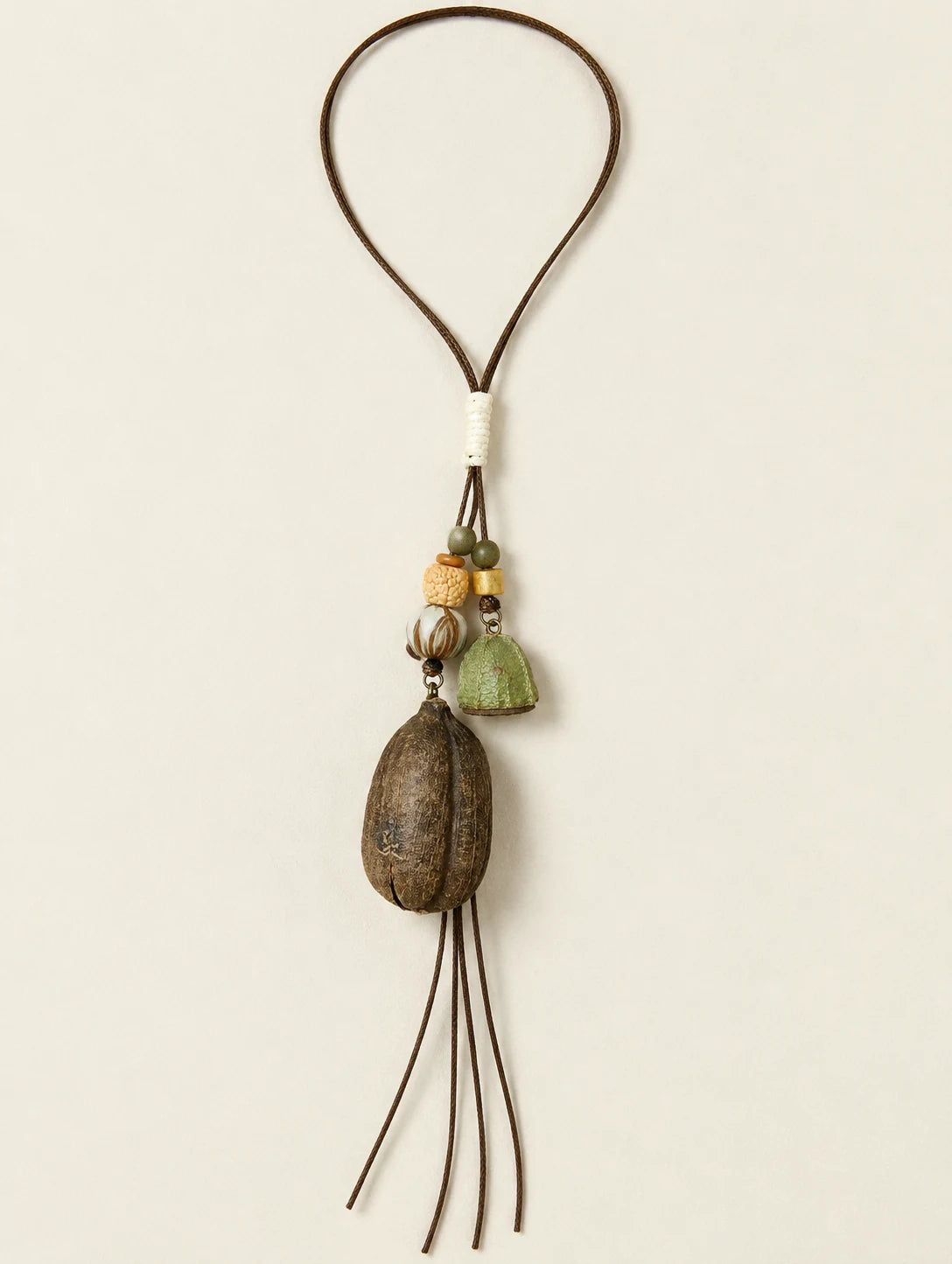 Textured Seed-Pod Pendant Necklace — hero view