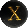 Black Onyx Initial X