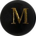 Black Onyx Initial M