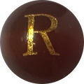 Red Onyx Initial R