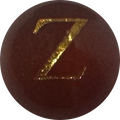 Red Onyx Initial Z