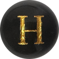 Black Onyx Initial H