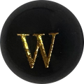 Black Onyx Initial W