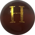 Red Onyx Initial H