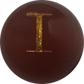 Red Onyx Initial I