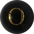 Black Onyx Initial O