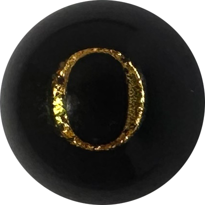 Black Onyx Initial O