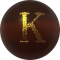 Red Onyx Initial K