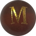 Red Onyx Initial M