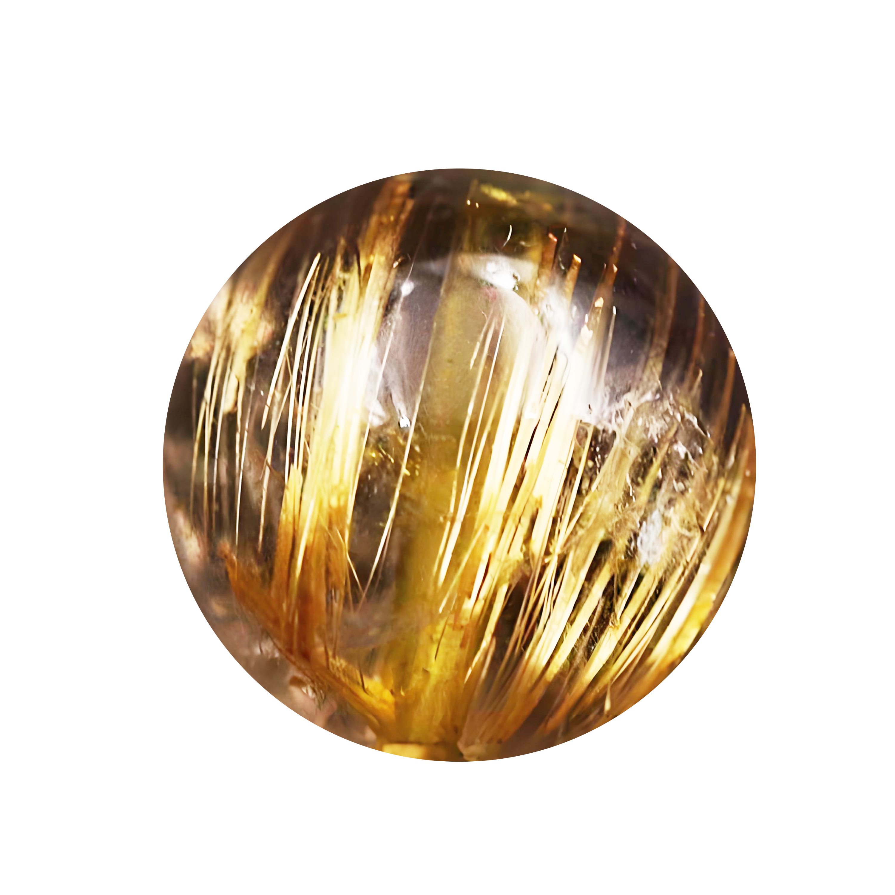 Golden Titanium Rutilated Quartz