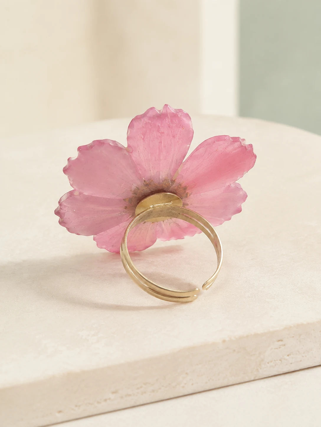 Gradient Pink Petal Ring — second product angle
