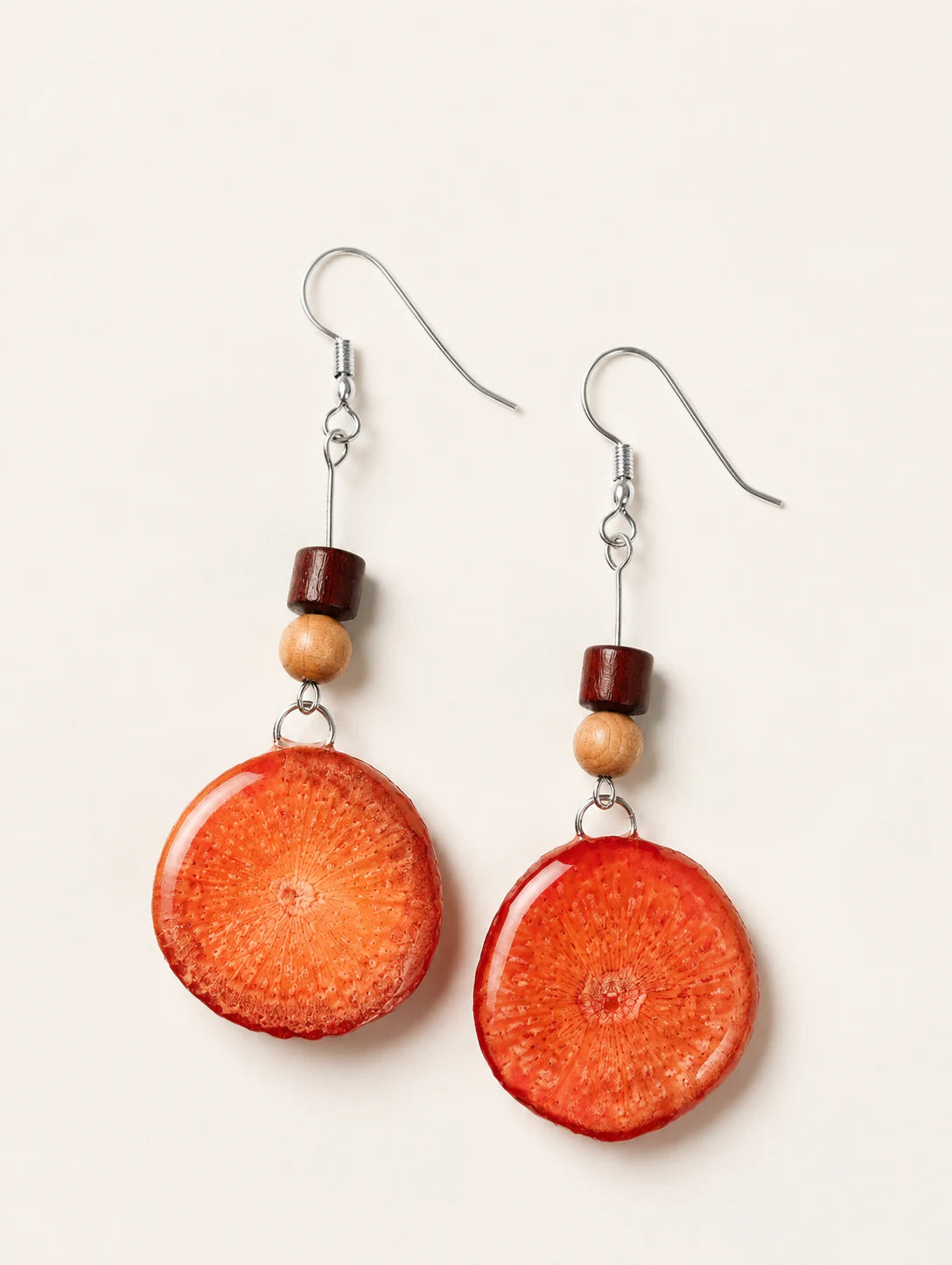 Orange Slice Drop Earrings — hero view