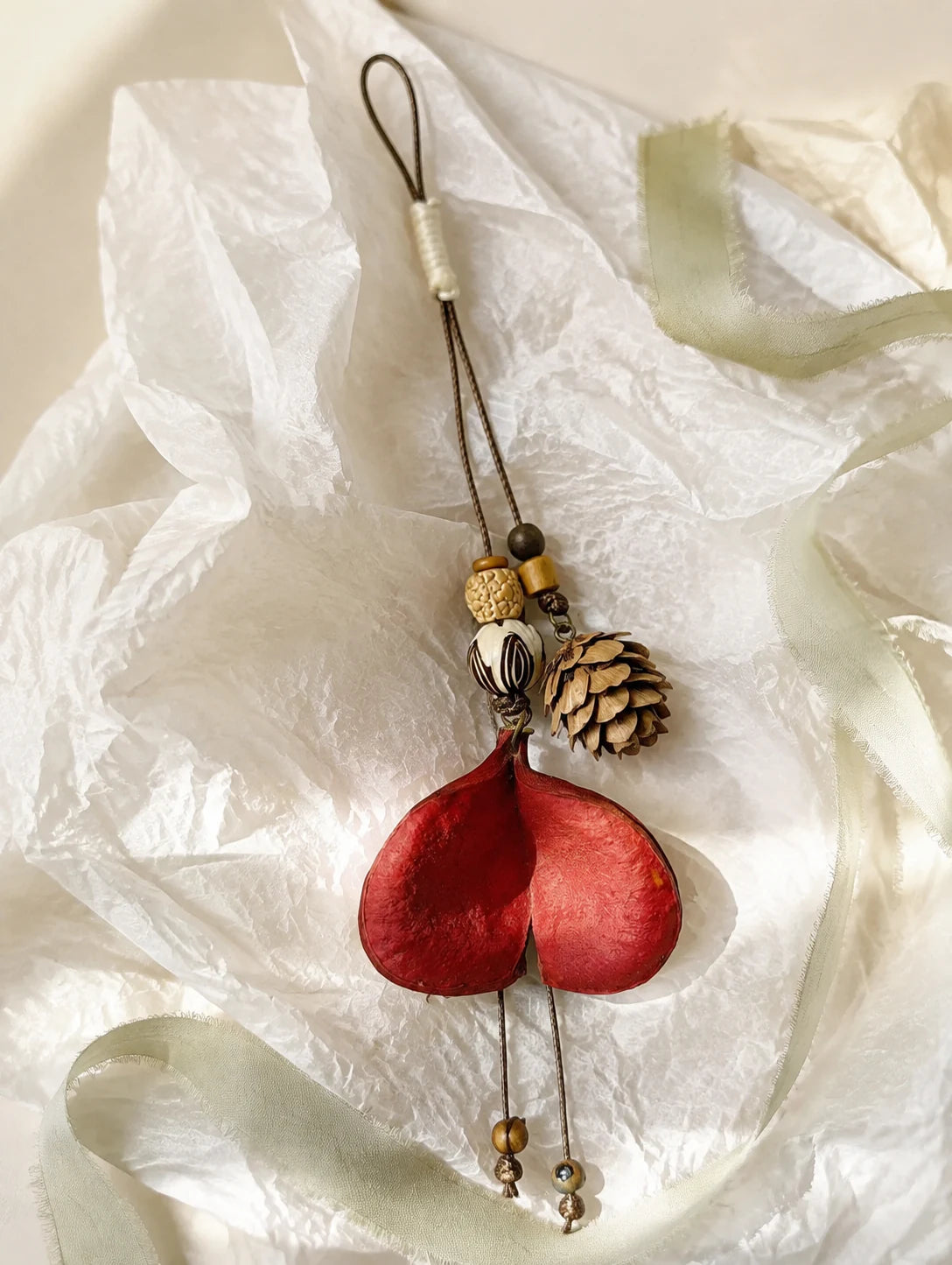 Red Heart-Shaped Pendant Necklace — gift styling