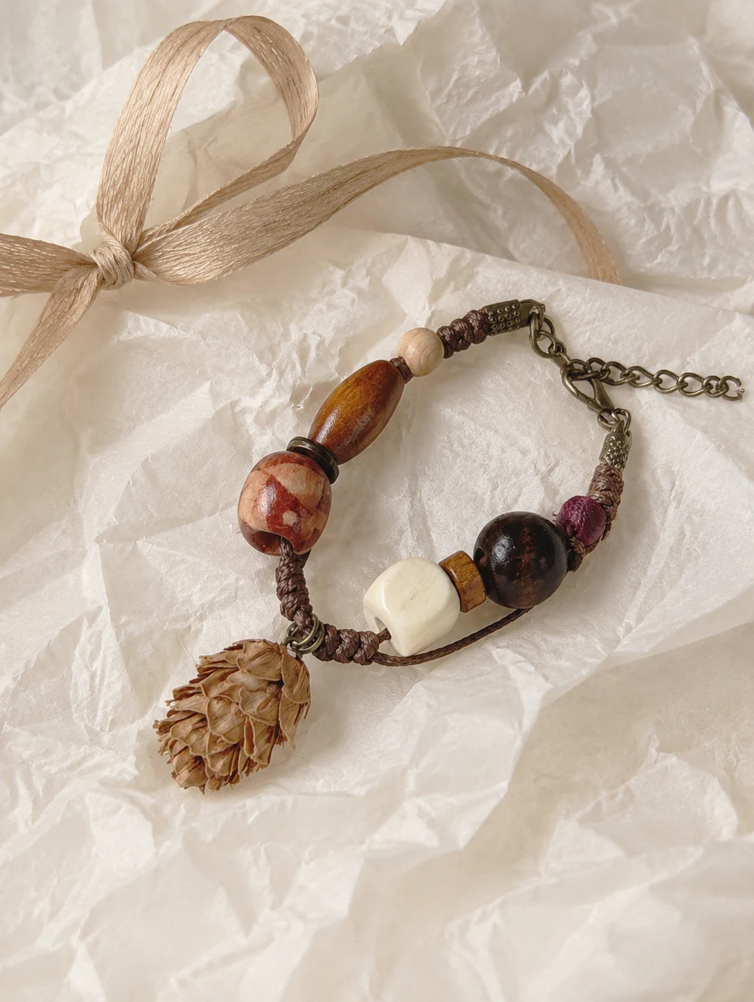 Small Woodland Cone Bracelet — gift styling