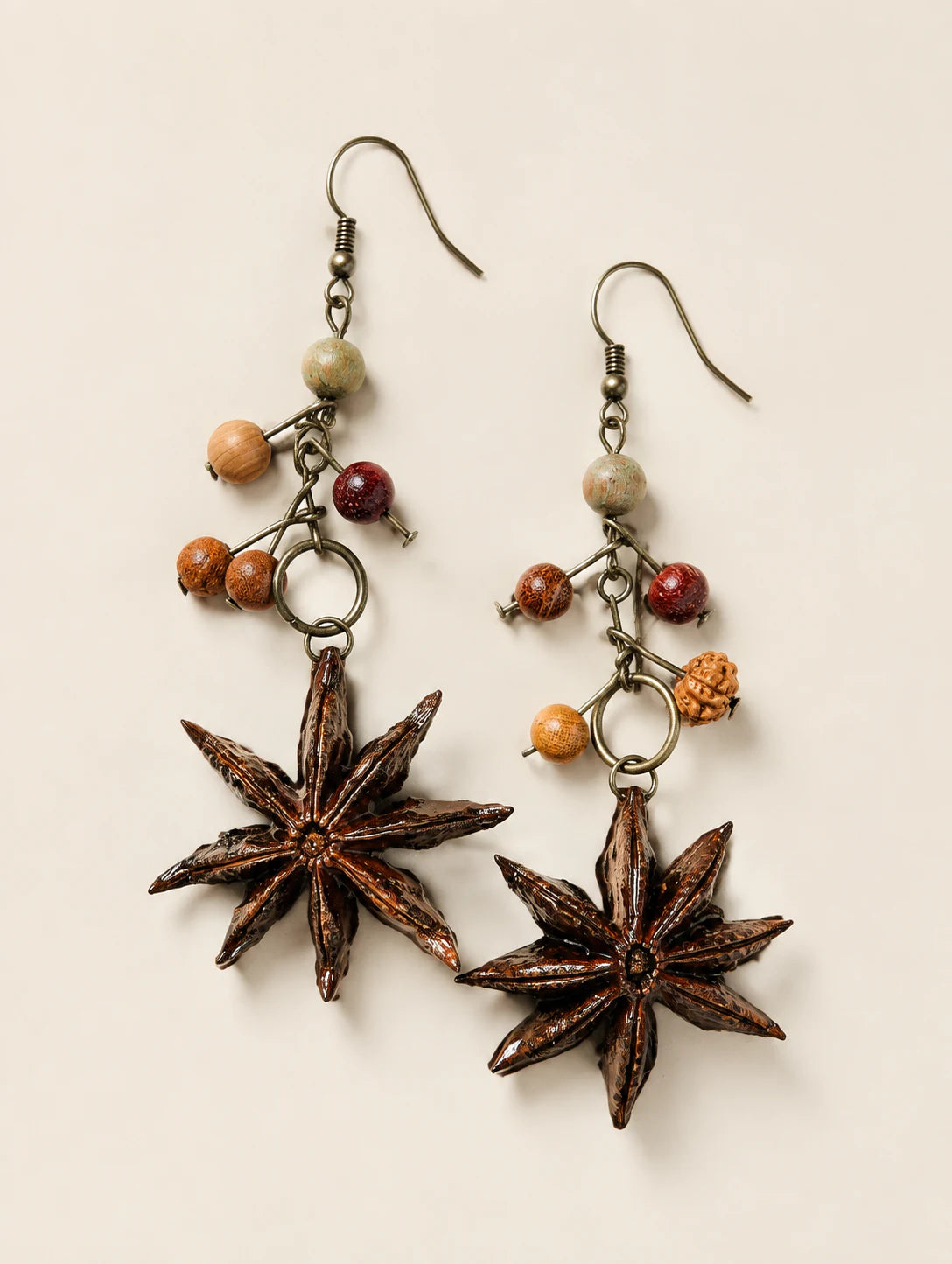 Star Pod Drop Earrings — hero view