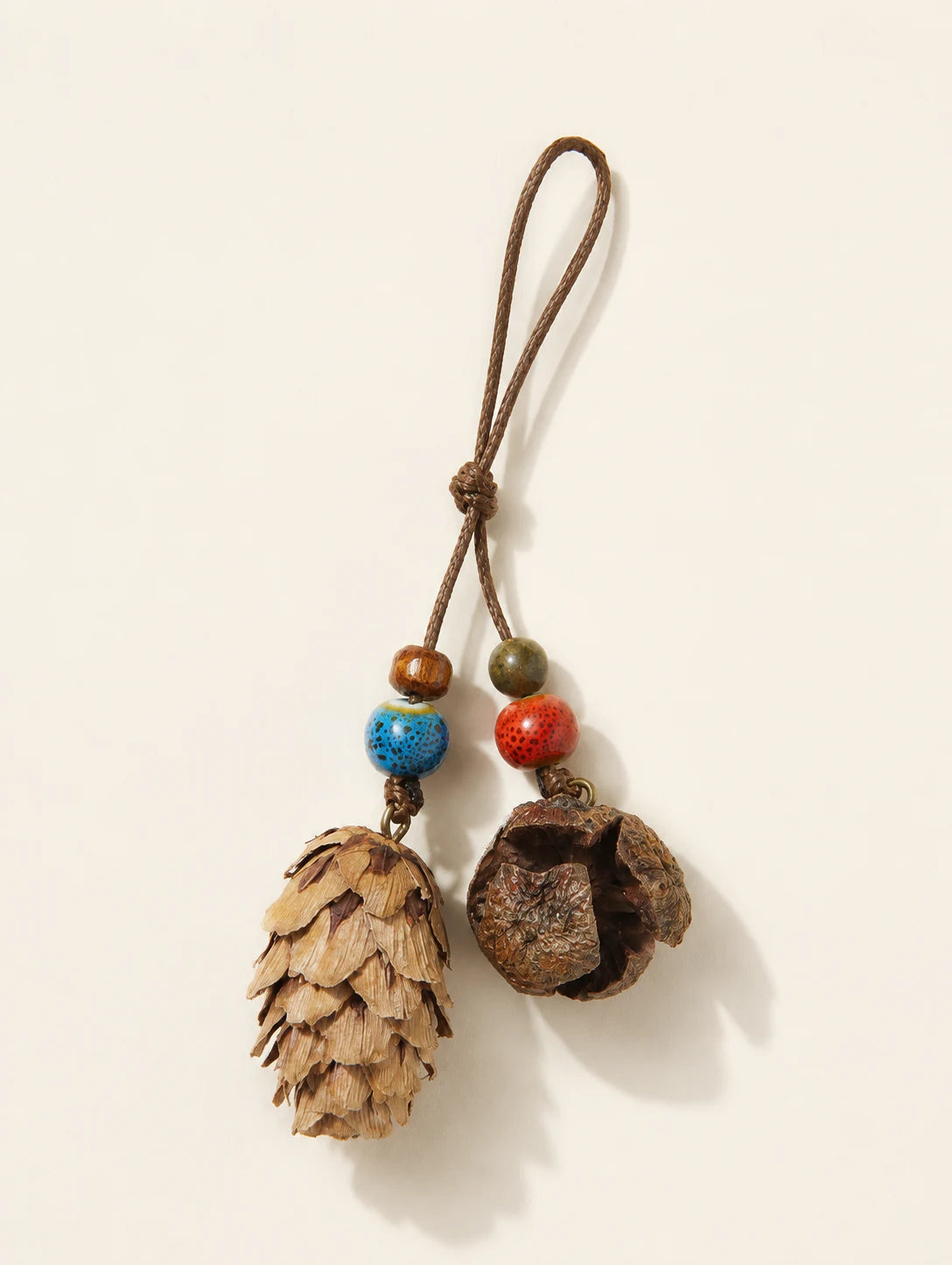 Woodland Cone and Seed Phone Charm — alternate angle