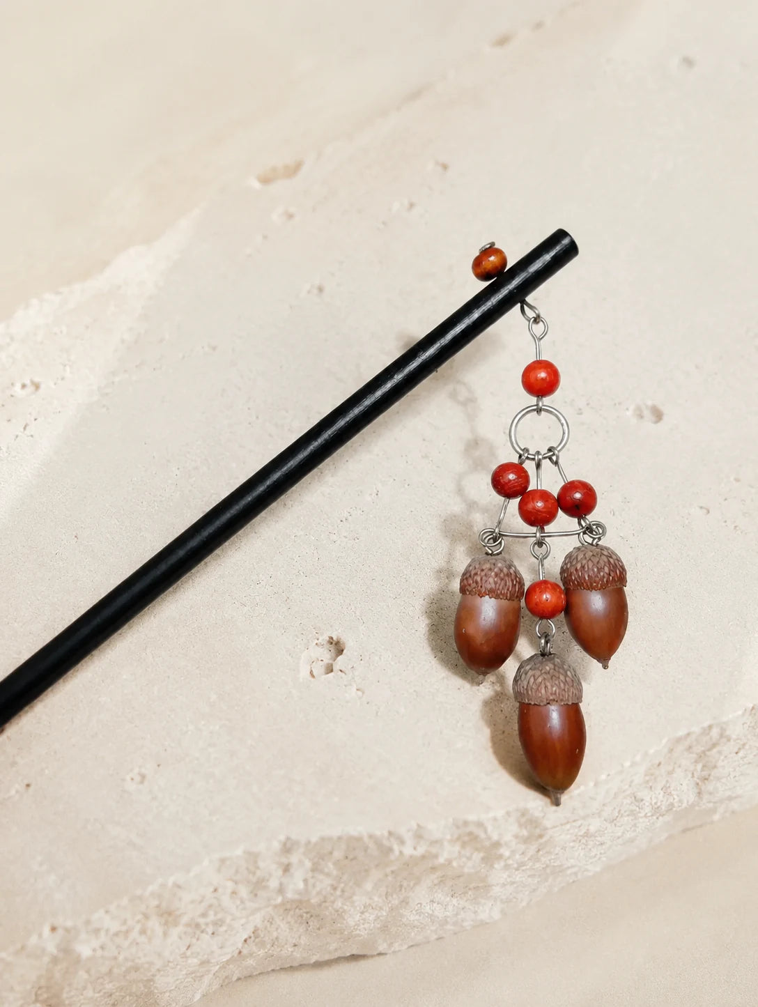 Woodland Seed Tassel Hair Stick — hero view