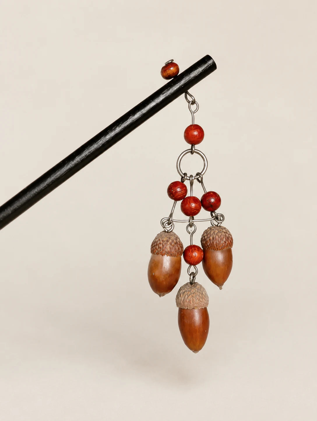 Woodland Seed Tassel Hair Stick — alternate angle